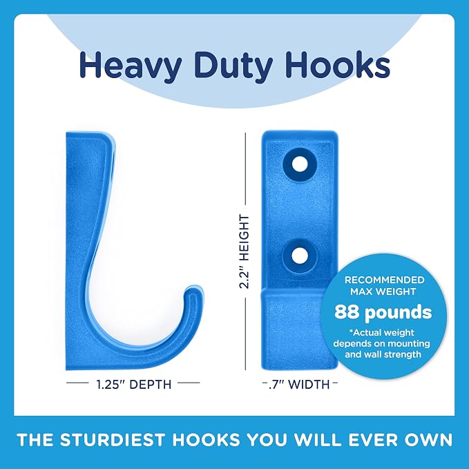 Heavy Duty Hooks for Hanging Coats, Baseball Hats - Image 6