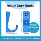Heavy Duty Hooks for Hanging Coats, Baseball Hats - Image 6