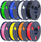 SUNLU 3D Printer Filament Bundle Multicolor PETG Filament 1.75mm, Individually by SUNLU