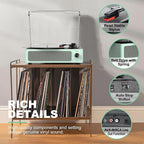 Record Player for Vinyl with Speakers Turntable Vinyls Records Belt-Driven - Image 6