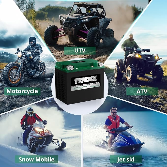 TYKOOL YIX30L-BS-STD, Lithium LiFePO4 Motorcycle Battery 12v, Digital Readout - Image 5