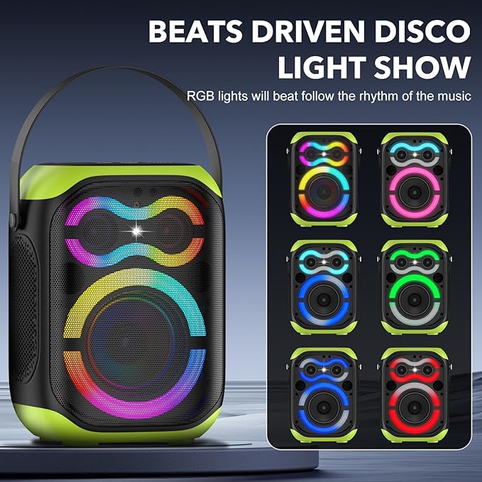 Portable Bluetooth Speakers 80W Big Powerful Wireless Outdoor Loud Stereo Deep - Image 5
