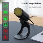 LIANGSTAR USB Computer Microphone, Podcast Mic Desktop - Image 6