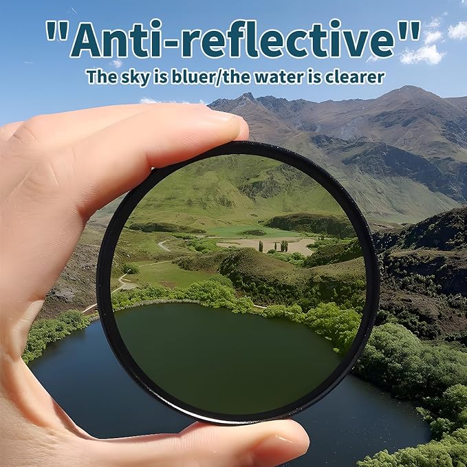 52mm Clip-on CPL Phone Camera Lens Filter, Polarized Camera Lens CPL Filter - Image 3
