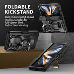 TONGATE for Z Fold 5 Case with Ring Stand, Built-in S Pen Holder & Glass Screen - Image 3
