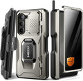 TONGATE for Z Fold 6 Case with Ring Stand, Built-in S Pen Holder & Glass Screen by TONGATE