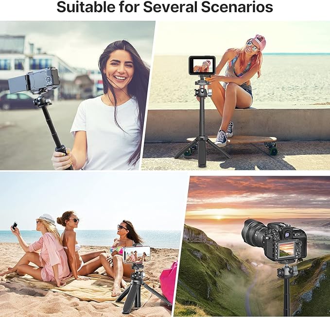 ULANZI Camera Tripod, MT-46 Aluminum Alloy Phone Tripod - Image 8