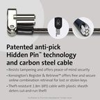 Kensington Universal 3-in-1 Keyed Laptop Locking Cable, Computer Security Keyed - Image 3