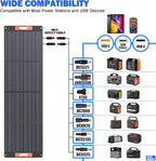 240W Portable Solar Panels for Power Station, Solar Angle Guide, - Image 2