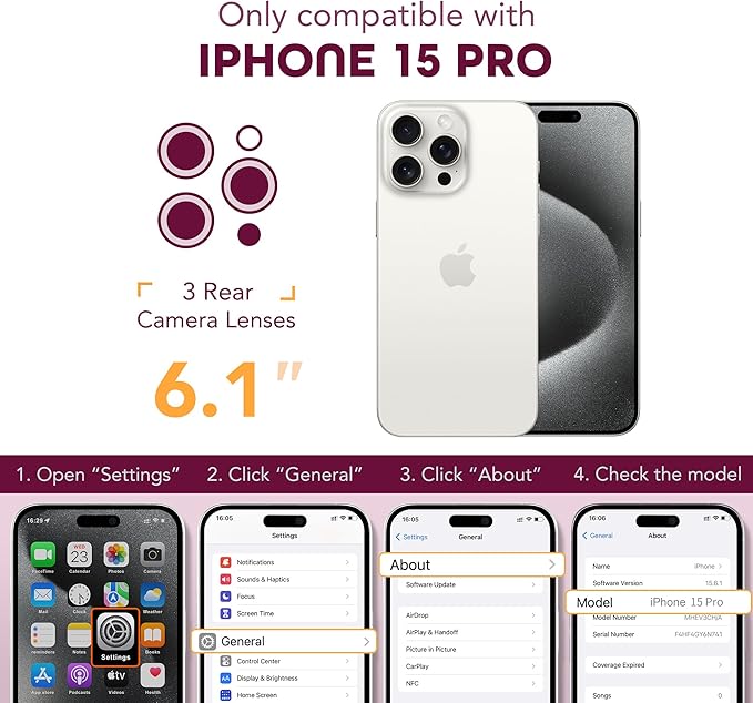 Magnetic for iPhone 15 Pro Case, Compatible - Image 7