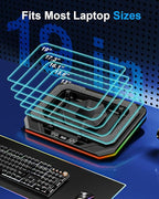 MOUNT PRO Gaming Laptop Cooling Pad, RGB Laptop Cooler Stand - Image 7