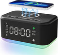 Alarm Clock Speaker Wireless Charger, Digital Alarm Clocks Bedrooms Bluetooth by BroserengyTech