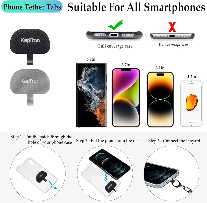 Universal Phone Lanyard with Wrist Strap, Adjustable Crossbody Cell Phone - Image 4