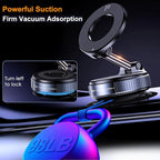 Vacuum Magnetic Car Phone Holder Foldable Mount - Image 2