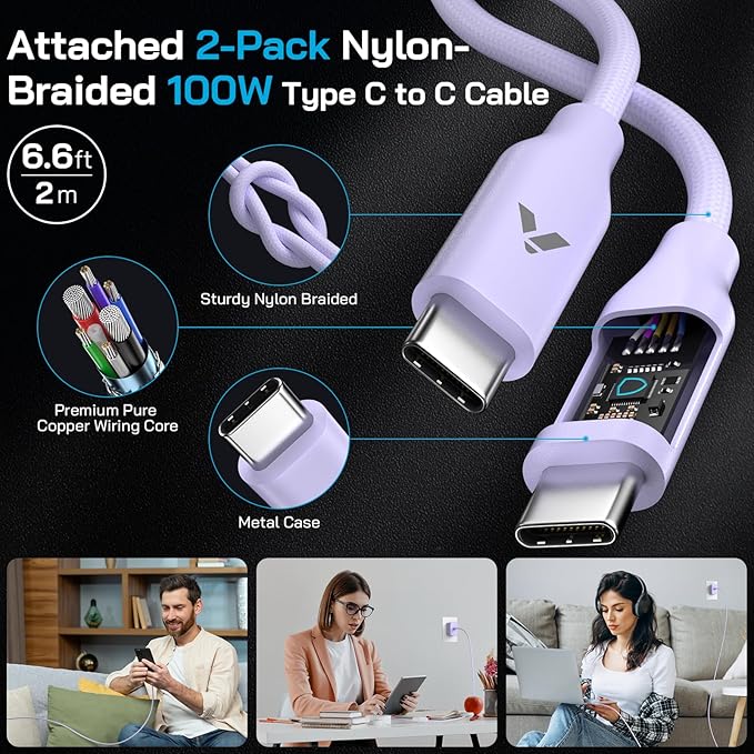45W Super Fast Charger USB C, 45 Watt Type-C Android Phone Charger Fast - Image 7