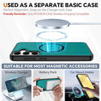 TUCCH Case Wallet for Galaxy S25 Plus, Detachable RFID Blocking 4 Card Holder - Image 4