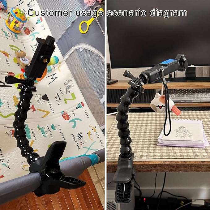Suptig Phone Holder Desk Gooseneck Mount, Cell Phone Clamp Clip - Image 9