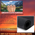 Desk Mat, Lake Mountain Landscape Desk Pad, The Alps Large Gaming Mouse Pad - Image 3