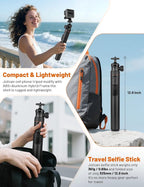 JOILCAN Tripod for iPhone & Camera, Extendable Portable Phone Tripod Stand for - Image 6