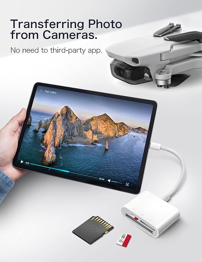 USB C SD Card Reader for iPhone 15/iPad/Mac, ChiaoPio USB C to SD CF, Type C - Image 6