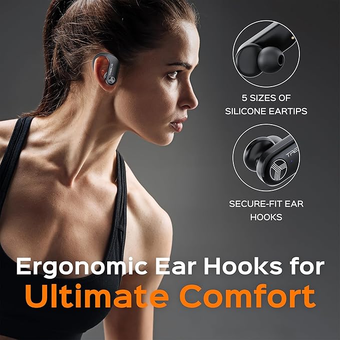 TREBLAB X3 Pro - Ultra Comfortable Earhooks, Pure-HD Sound, Punchy Bass - Image 8