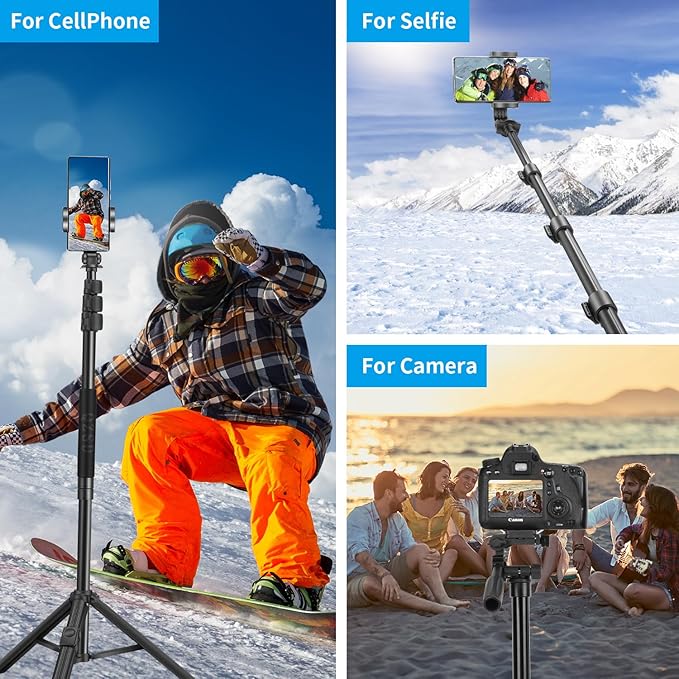 64" Phone Selfie Stick Tripod - Image 7