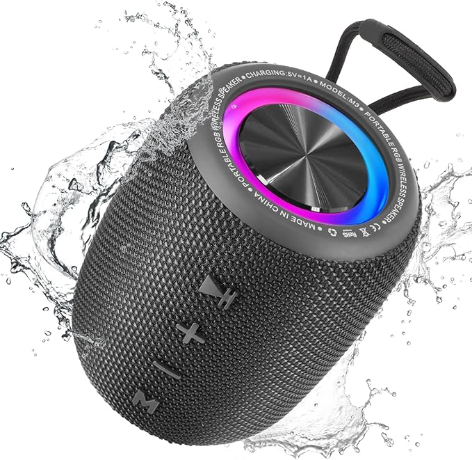 Portable Bluetooth Speaker, BT5.3 Wireless Speaker 20W Bass Diaphragms by SENXINGYAN