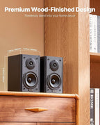 VEVOR Powered Bookshelf Speakers, 20W x 2, Active Studio Monitor Speaker - Image 6