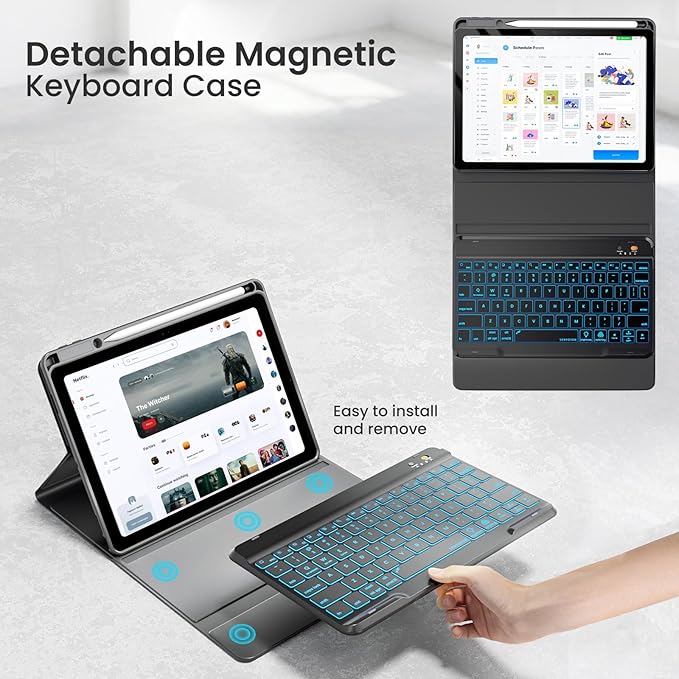 Magnetic Keyboard Case for iPad Air 5th 4th Generation 10.9 inch Pro 11 - Image 8