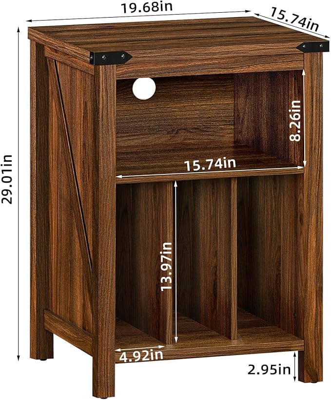 Record Player Stand with Vinyl Record Storage Holds up to 160 Albums, Large - Image 2