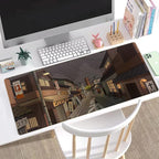Tokyo Street at Night Kawaii Japanese XL Mouse Pad, Cute Gaming Desk Pads - Image 3