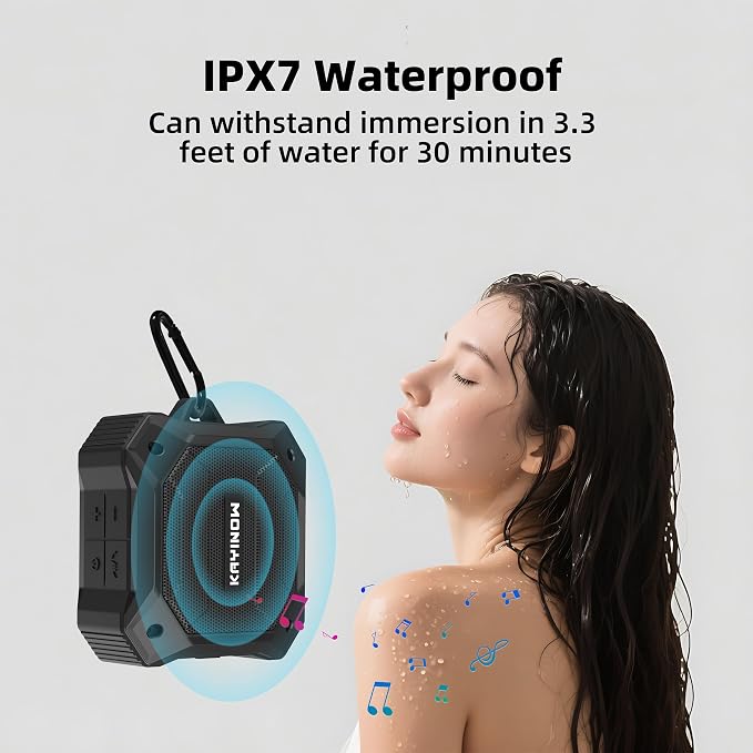 ​​Small Shower Speaker Supports TWS Stereo Pairing and Hands-Free Calling - Image 5