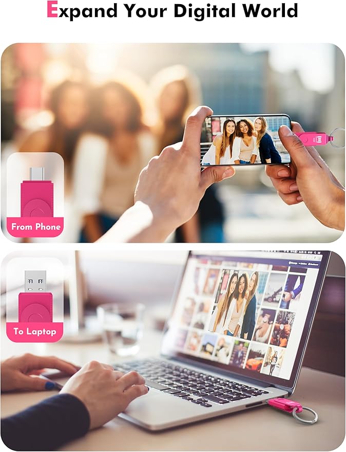 MOSDART 512GB USB3.1 Fast Speed C and A Dual Flash Drive, exFAT Memory Stick - Image 8