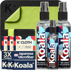 Koala Eyeglass Lens Cleaner Spray Kit | 8oz + 2oz Glasses Cleaner Bottle + by KoalaLifestyle