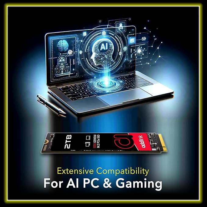 Addlink G55 2TB PCIe 5.0 Gen5 NVMe M.2 SSD- Up to 10, 300 MB/s - Image 3