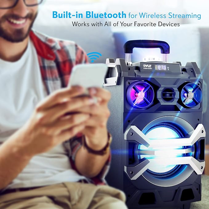 Pyle 500 Watt Portable BT Connectivity Karaoke Speaker System - Image 5