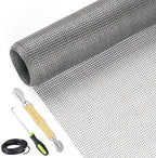 Screen Repair Kit Easy DIY Project 36" x 90" Fiberglass Screen Mesh by Lengtimo