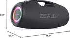 ZEALOT Bluetooth Speaker, 120W Wireless Outdoor Speaker - Image 7
