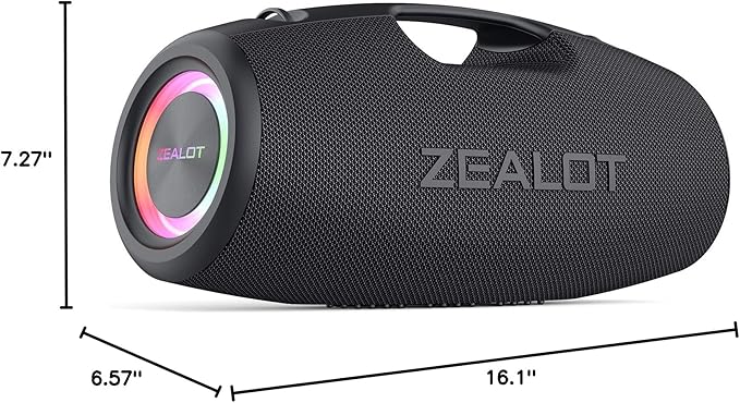 ZEALOT Bluetooth Speaker, 120W Wireless Outdoor Speaker - Image 7