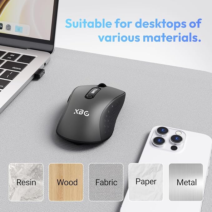 XBG B15pro Wireless Bluetooth Mouse, Type-C Rechargeable - Image 9