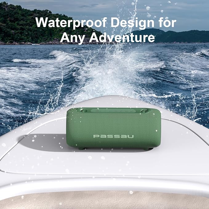 Passau Portable Bluetooth Speakers 40W Peak Loud Stereo Sound, Passive - Image 8