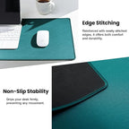 ALOANES Dark Green Waterproof Desk Mat, Large Extended Mouse Mat, Office Desk - Image 5