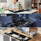 Mouse Pad, Large Skeleton with Cocktail Desk Mat, Extended Non-Slip Gaming - Image 7
