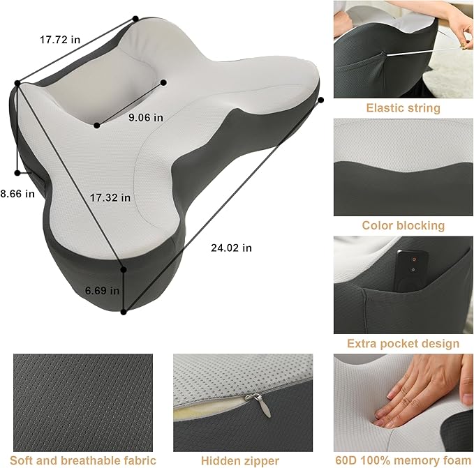XWZO Lap Desk for Laptop with Cushion, Arm Rest Gaming and Reading - Image 5