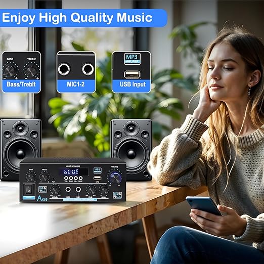 AK55 Stereo Amplifier Home Audio - Image 5