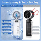 Handheld Portable Fan with Ice Cooler: 100-Speed 5500mAh Rechargeable Handheld - Image 9