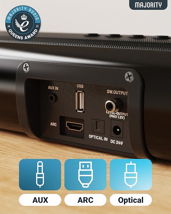 Majority Bluetooth 120W TV Sound Bar - Image 4