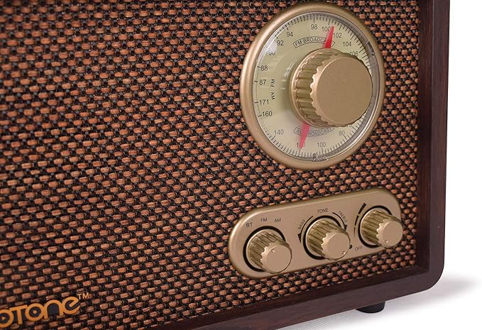 LoopTone FM AM Radio Retro Wood Radio - Image 6