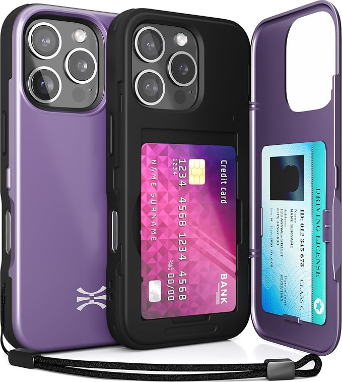 TORU CX Slim for iPhone 16 Pro Case Wallet | Protective Shockproof Heavy Duty by TORU