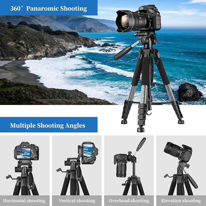 JOILCAN Tripod Camera Tripods, Heavy Duty Tripod Stand, Professional Travel - Image 3